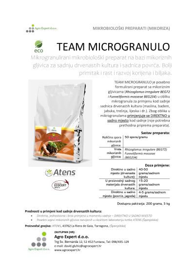 Team Microgranulo katalog