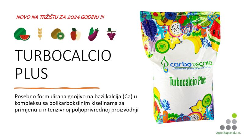 Turbocalcio plus novo gnojivo tvrtke Carbotecnia na bazi kalcija (Ca)