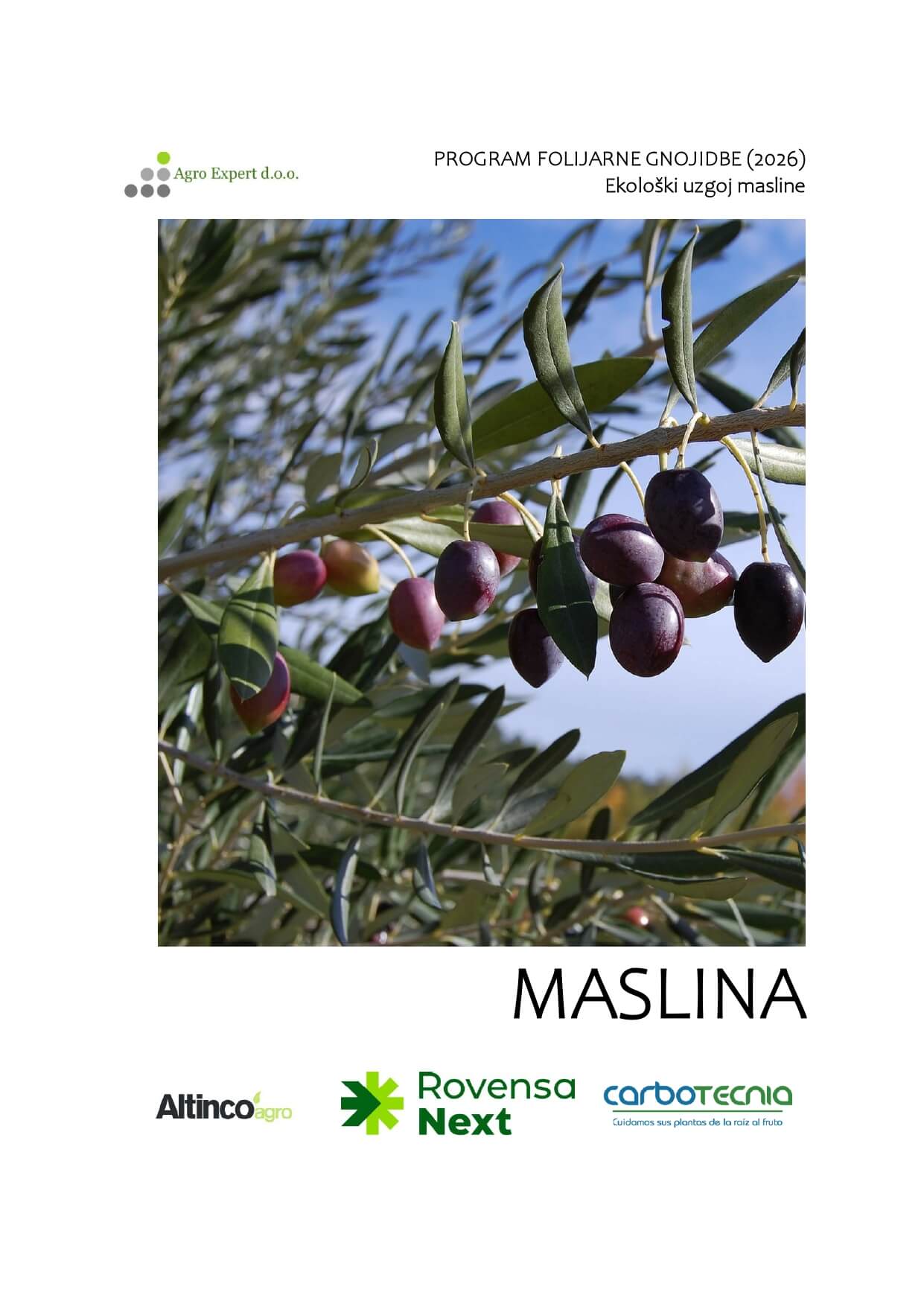 PROGRAM GNOJIDBE MASLINA 2025- ekološki - Agro Expert doo_page-0001